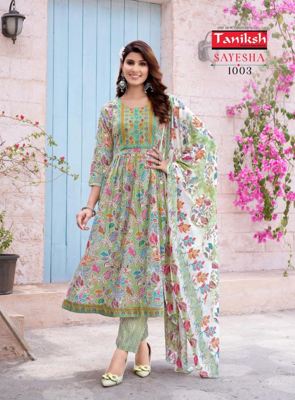 Taniksh Sayesha Vol 1 Cemric Cotton Printed Kurti Bottom With Dupatta